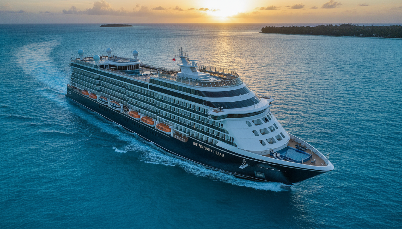 Luxury cruise through turquoise waters